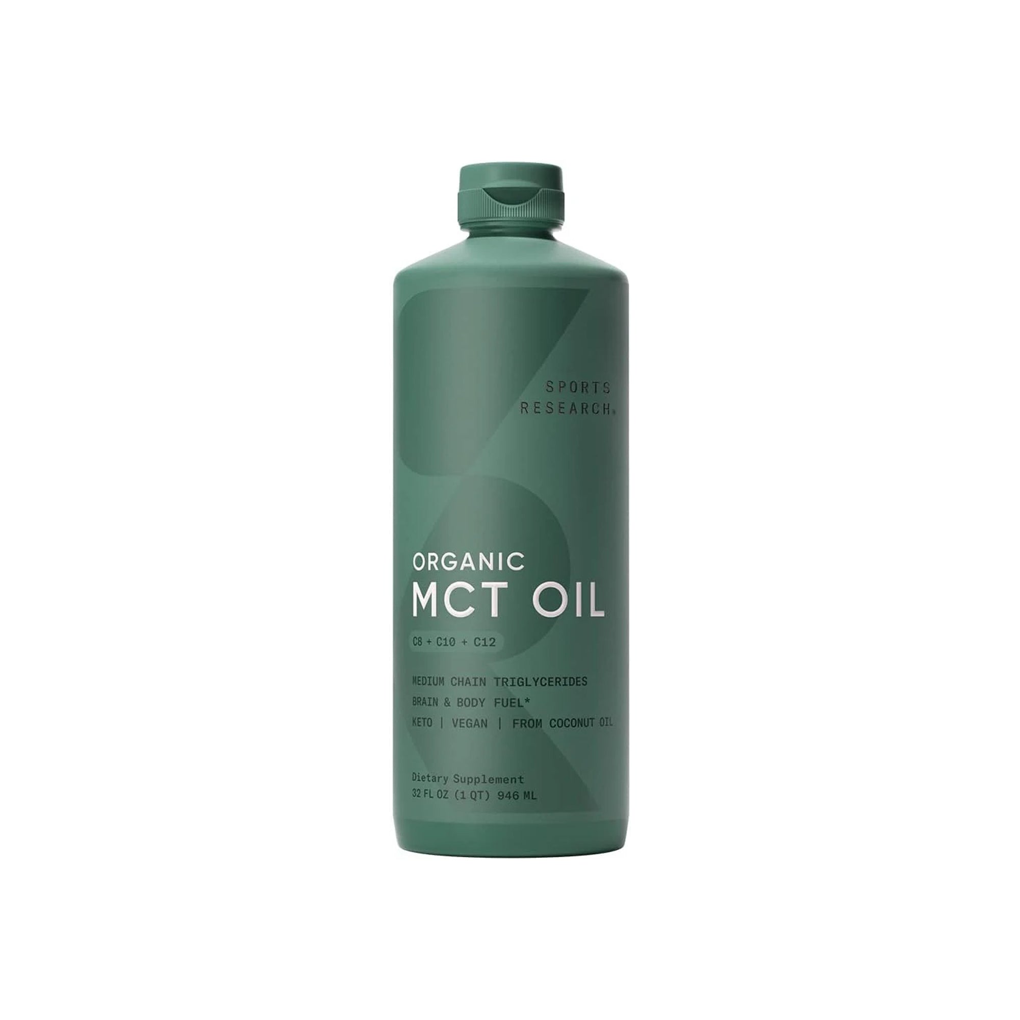 Premium MCT Oil derived only from Organic Coconuts - BPA free bottle | The only MCT oil certified Paleo Safe and the Vegan 946ml