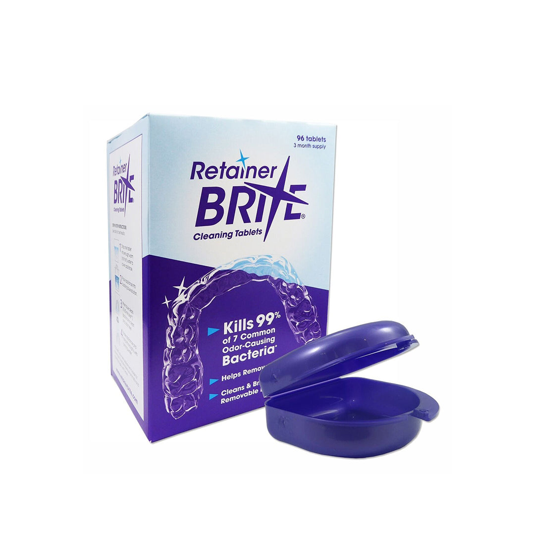 Retainer Brite Tablets for Cleaner Retainers and Dental Appliances - 96 Count