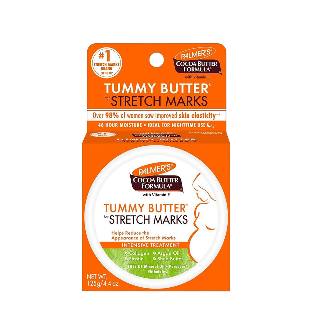 Palmer's Cocoa Tummy Butter Formula for Stretch Marks-Vitamin E-48 Hrs Moisture-Reduce Appearance of Mark-Improve Skin Elasticity-Ideal Nighttime-No Paraben,Sulphate,Dyes,Mineral Oil-125g