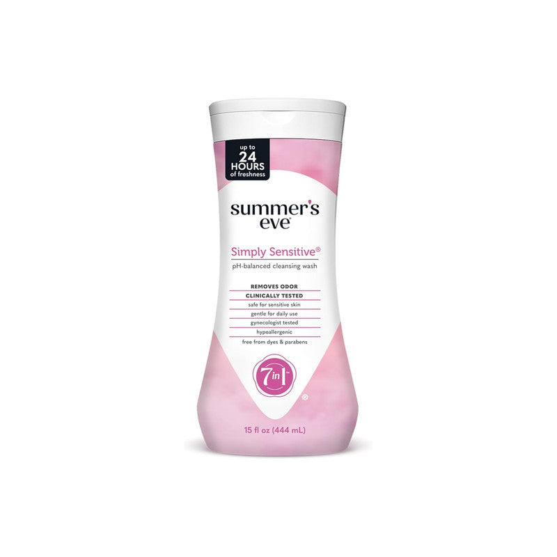 Summer’s Eve Simply Sensitive Cleansing Wash – pH Balanced Feminine Hygiene 15oz