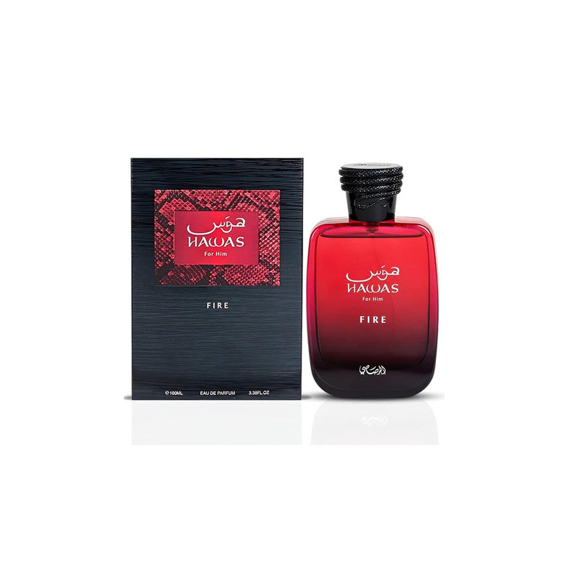RASASI Hawas Fire Men Eau de Parfum – Long-Lasting Fresh Spicy Fragrance 100ml