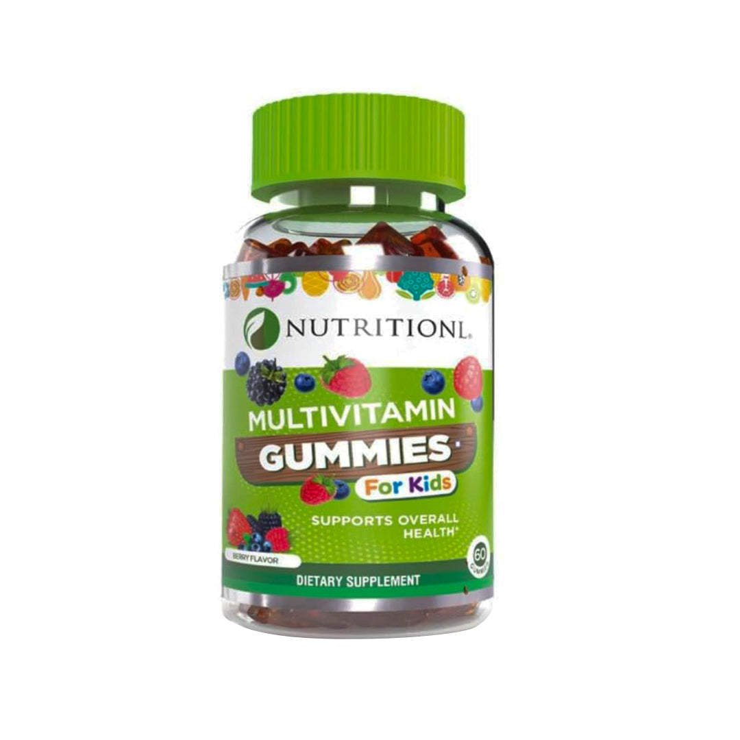 Nutritional Multivitamin Kids Gummies | To Maintains Strong Bones & Teeth | Promotes Healthy Metabolism | Supports Overall Growth & Development | Berry Flavor | 60 Gummies