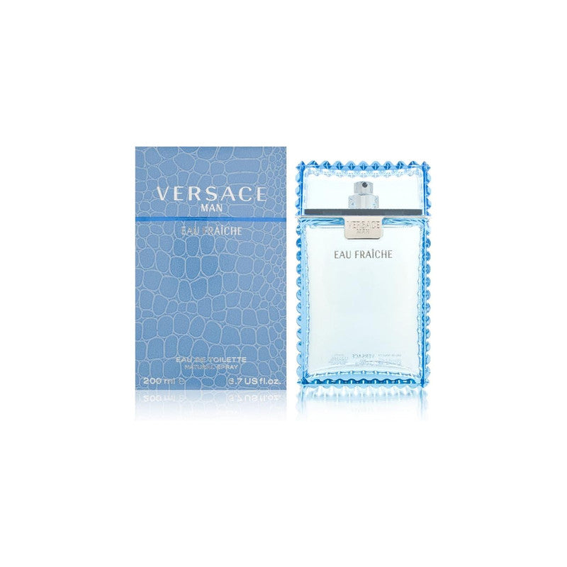 Versace Man Eau Fraîche Eau de Toilette for Men – Fresh Citrus Aquatic Fragrance 200ml
