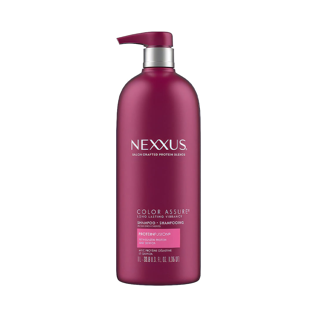Nexxus Color Assure Sulfate-Free Shampoo with ProteinFusion For Color-Treated Hair for Enhanced Color Vibrancy, Silicone Free Shampoo with P