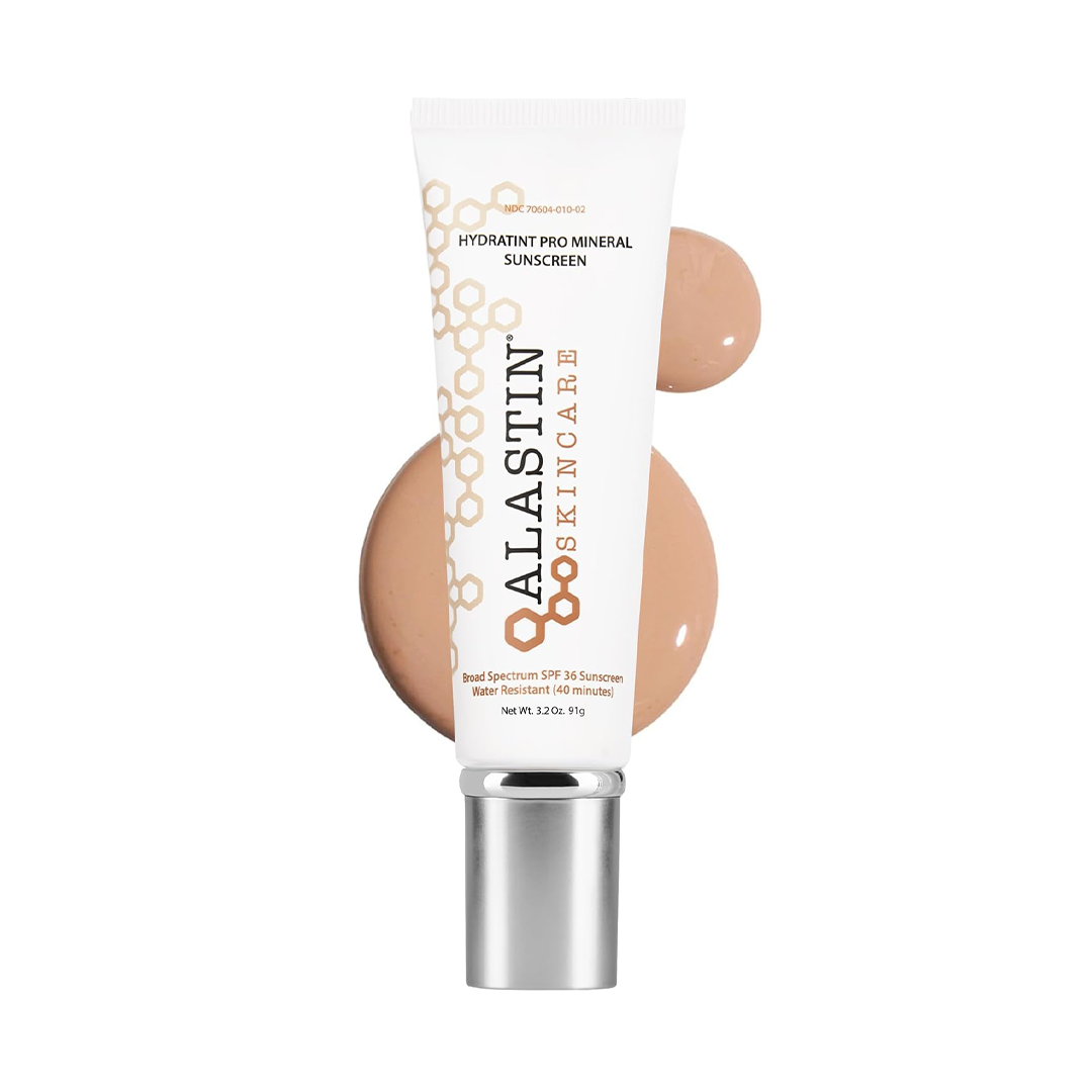 ALASTIN HydraTint Pro Mineral Sunscreen SPF 36 – مرطب ملون للوجه والرقبة، 3.2 أونصة