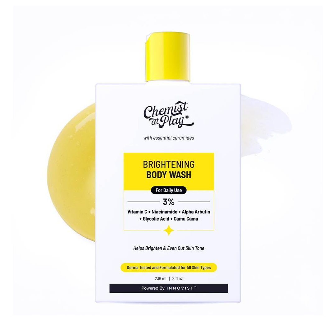 Chemist at Play Brightening Body Wash Vitamin C & Alpha Arbutin for Even Skin Tone 236ml