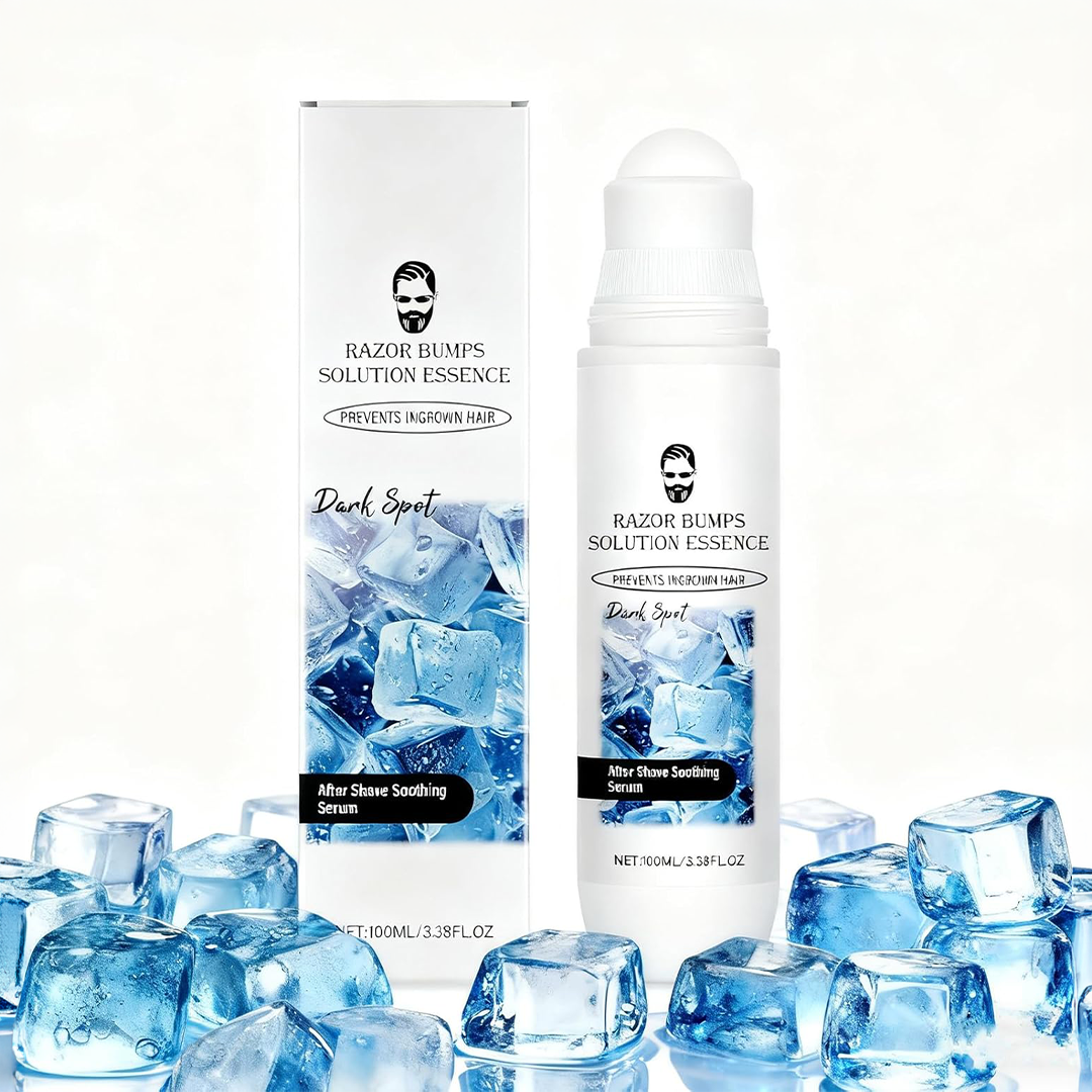 Aftershave for Men with Ingrown Hair Care, Razor Bumps Solution for Women, Hydrates Skin After Shave Lotion for Men, Roll on Applicator Ingrown Hair Serum for Smooth Skin