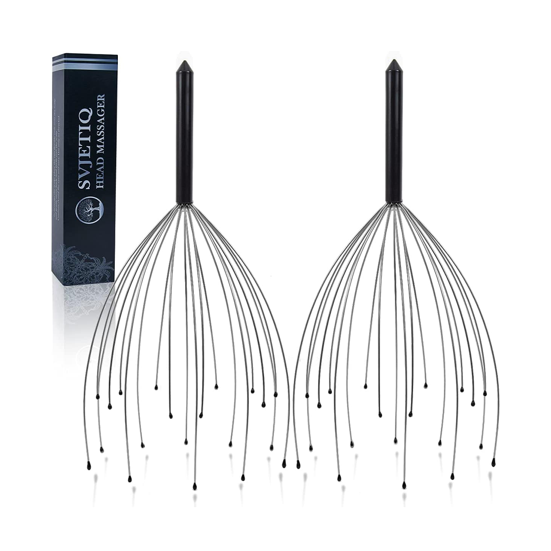 SVJETIQ Head Massager 2 Pack Scalp Relaxation Tool