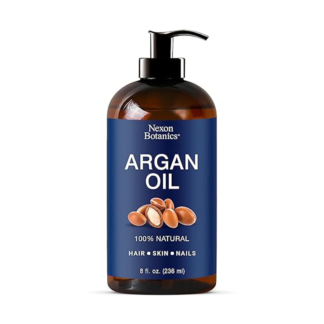 100% Natural Argan Oil for Hair Growth 8 oz Moroccan Oil for Hair, Skin & Nails