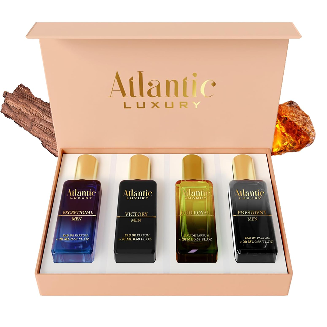 Atlantic Luxury Series Perfume Gift Set for Men – Pack of 4 (Premium Collection)