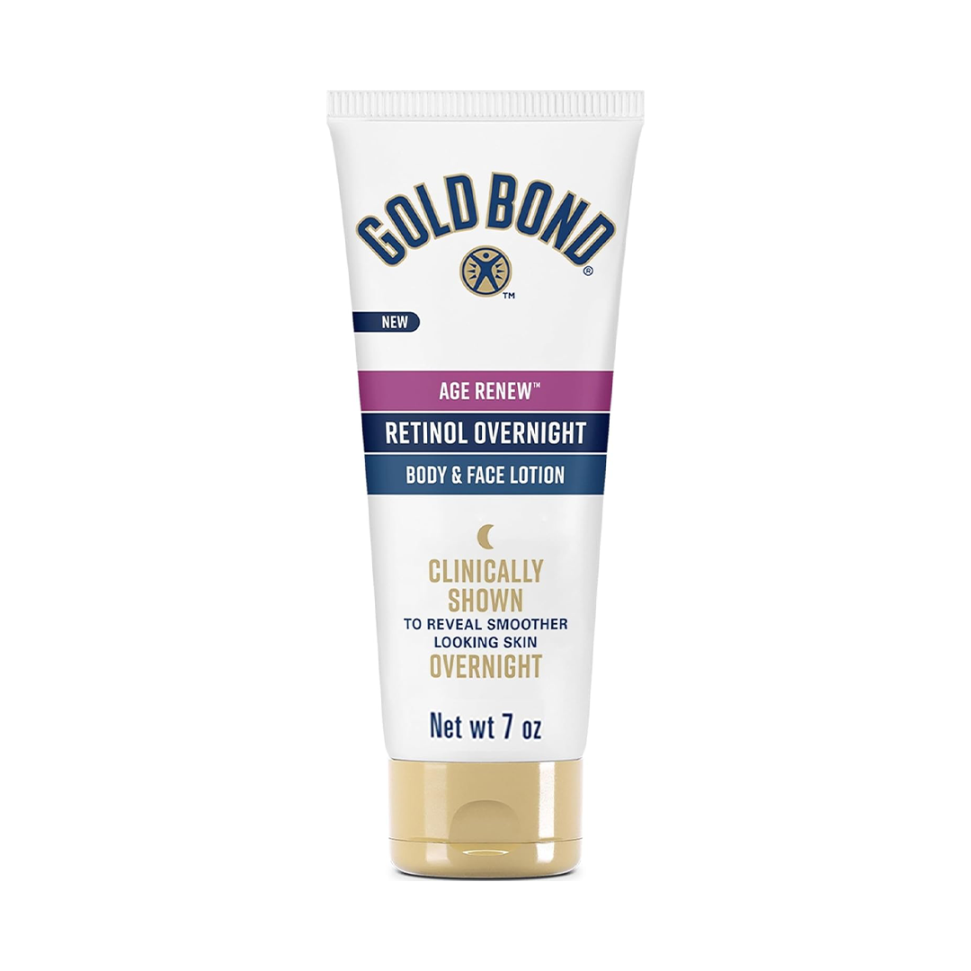 Gold Bond Age Renew Retinol Lotion Overnight Body & Face Anti-Aging Care 7oz