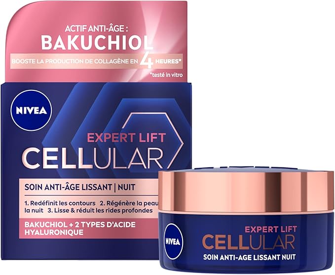 Nivea Cellular Expert Lift Night Cream with Bakuchiol & Hyaluronic Acid