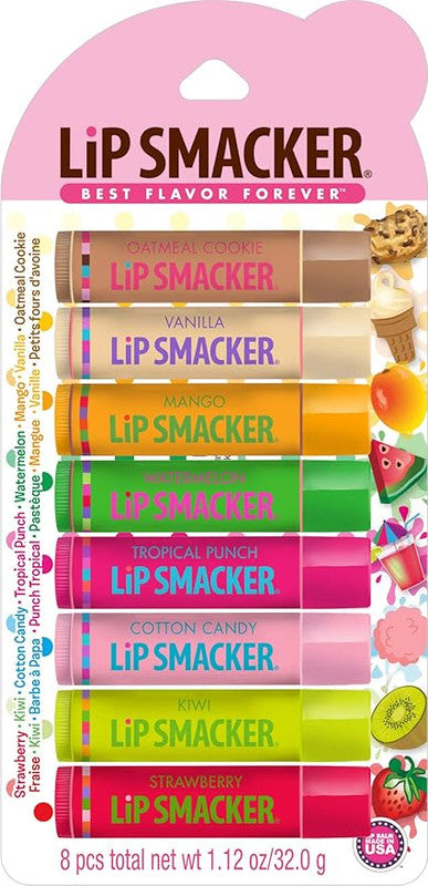 Lip Smacker Flavor Lip Balm Set – Pack of 8 Flavors