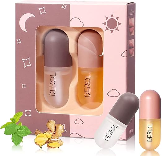 DEROL Lip Plumper Set – Day & Night Formula