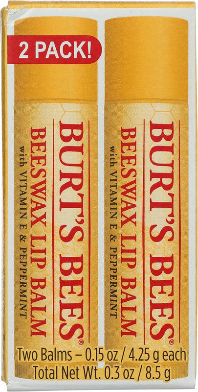 Burt’s Bees Beeswax Lip Balm – 2 Pack