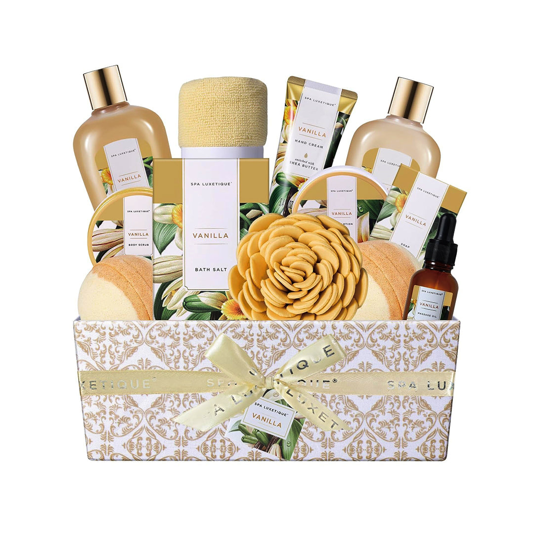 Spa Luxetique – Vanilla Spa Gift Set for Women (12 PCS)