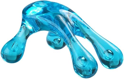4-Point Handheld Body Massager – Transparent Blue