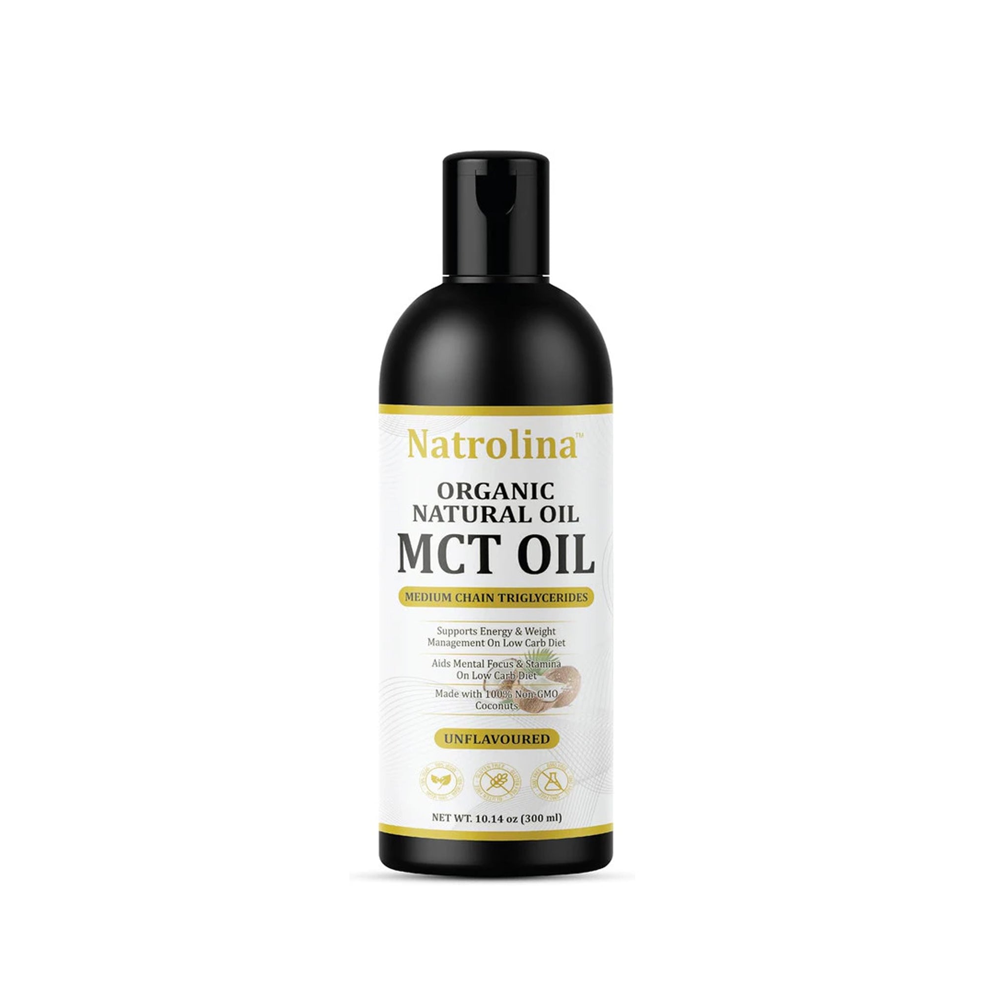 Natrolina Organic Natural MCT Oil (Unflavoured) – 300ml