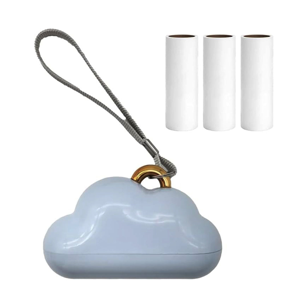 KASTWAVE – Mini Portable Lint Roller with Cover & 3 Refills (Blue)