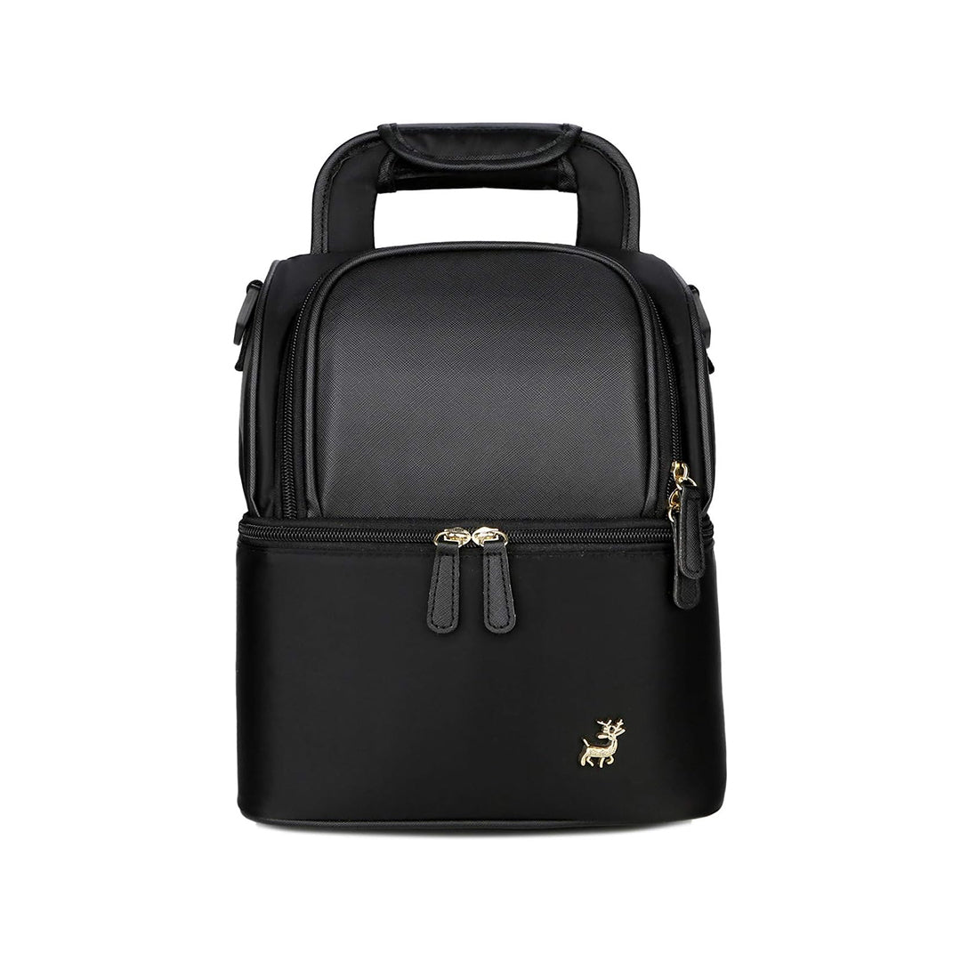 Mengshen – Baby Bottle Cooler Bag Rucksack, Insulated Breast Milk & Feeding Bag (Black)