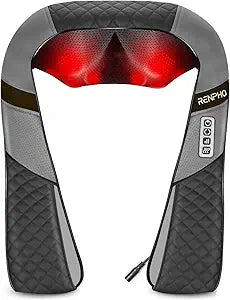 RENPHO Neck & Shoulder Massager with Heat – Deep Kneading Shiatsu Massage