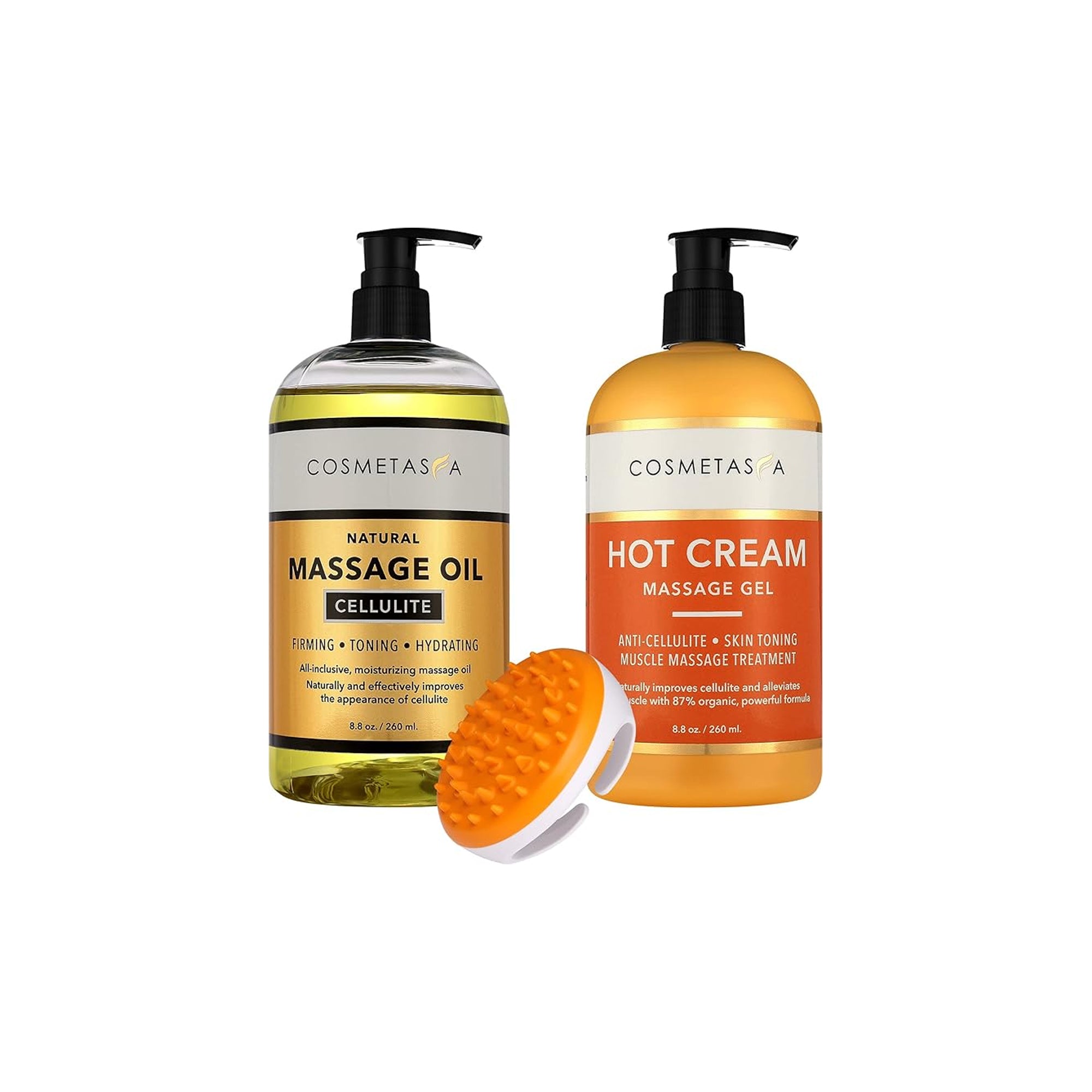 Cosmetasa Anti-Cellulite Massage Oil + Hot Cream Massage Gel Set