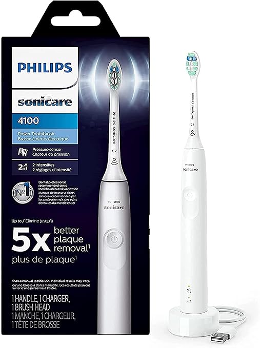Philips Sonicare 4100 Electric Toothbrush – Pressure Sensor + 2 Intensities