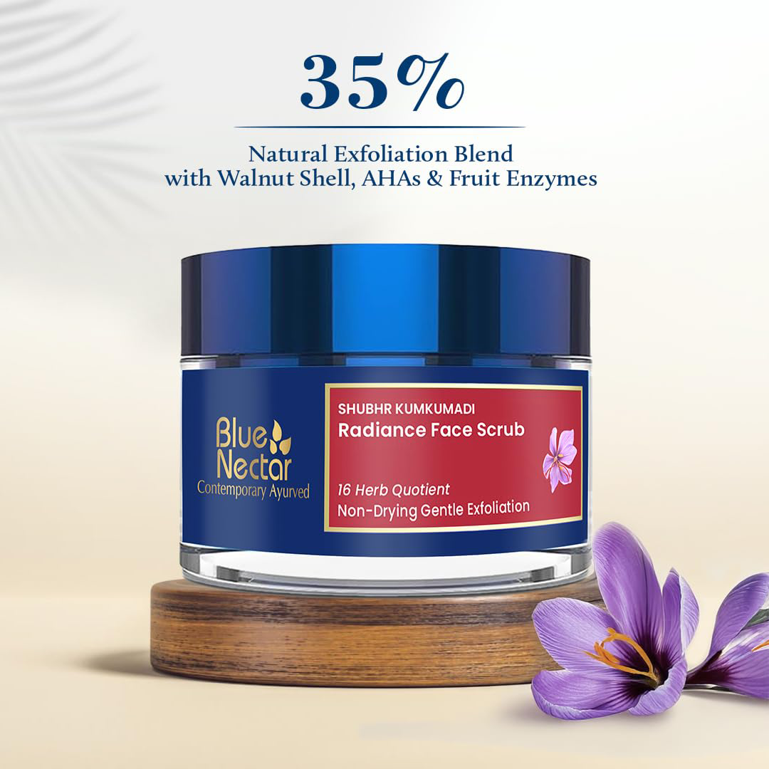 Blue Nectar Kumkumadi Oil Radiance Face Scrub (50 g)