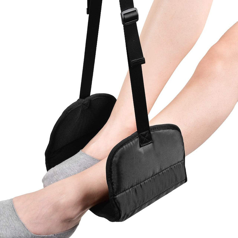 Adjustable Travel Footrest Hammock – For Airplane & Office