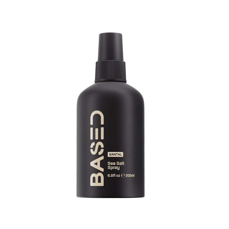BASED BODYWORKS Sea Salt Spray, Natural Finish Sea Salt Spray for Hair, Gives Volume and Texture, Enriched with Seaweed and Vitamin B5, Lightweight and Non-Greasy, Paraben Free,