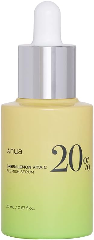 Anua Green Lemon Vitamin C Serum with Vitamin E, Hyaluronic & Ferulic Acid 0.67 fl.oz / 20ml