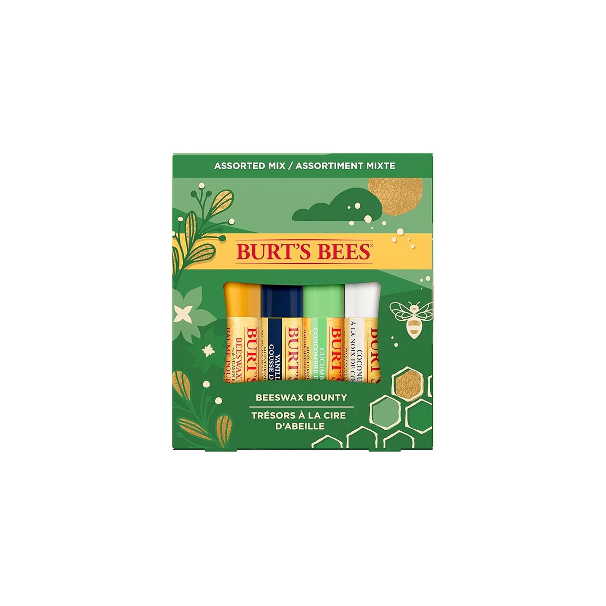 Burt’s Bees Beeswax Bounty Assorted Lip Balm Set