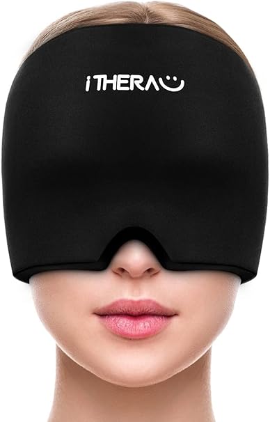 iTHERAU Migraine & Headache Relief Gel Cap – Black