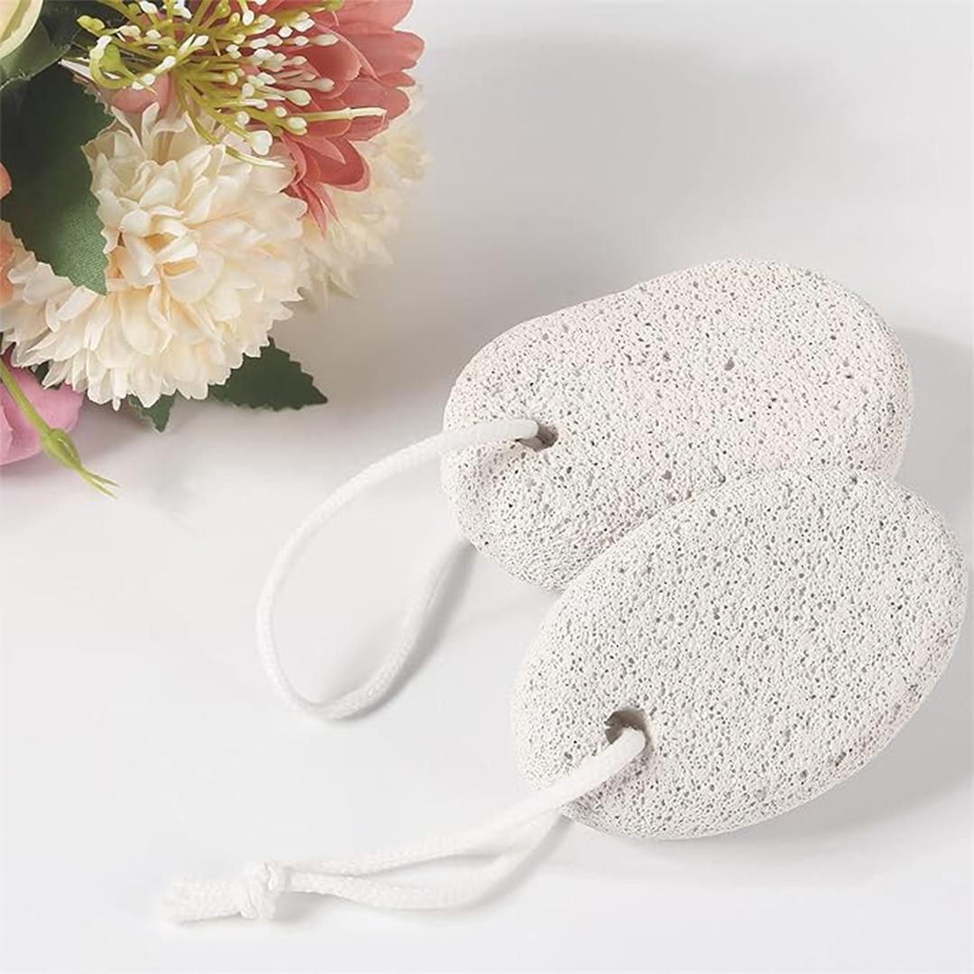 2PCS Natural Lava Pumice Stone – Hard Skin & Callus Remover for Feet and Hands