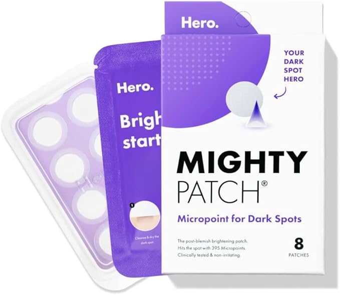 Mighty Patch Micropoint for Dark Spots from Hero Cosmetics - Post-Blemish Dark Spot Patch with 395 Micropoints, Dermatologist Tested and Non