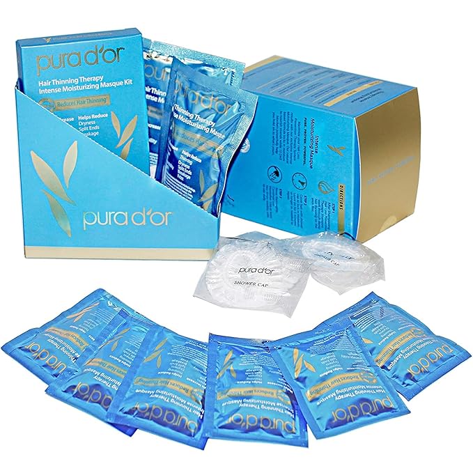 Pura D'or Hair Thinning Therapy Intense Moisturizing Masque Kit
