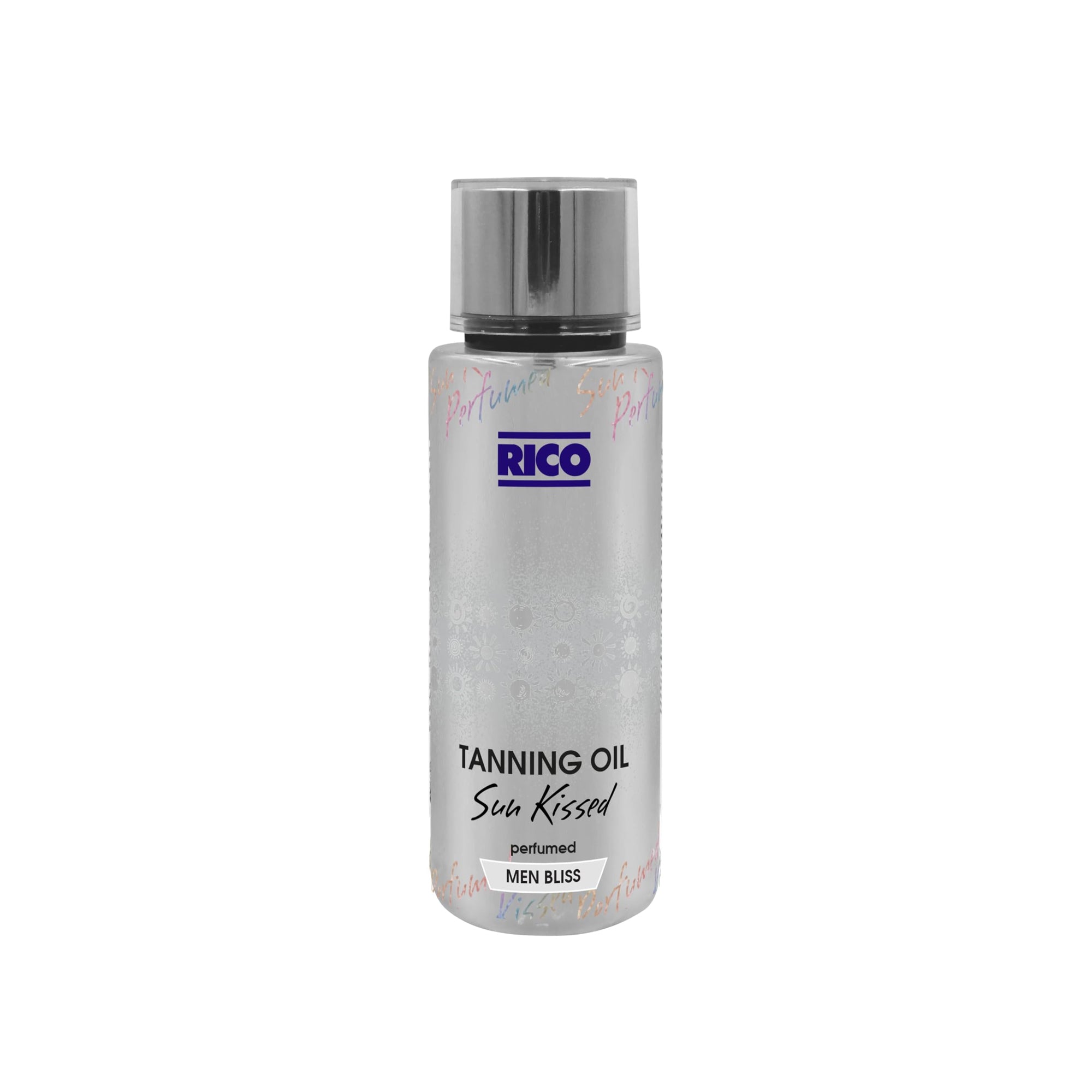 RICO Tanning Oil for Men 250ml with Coconut Oil Almond Oil Vitamin E for Natural Sun Tan and Skin Hydration