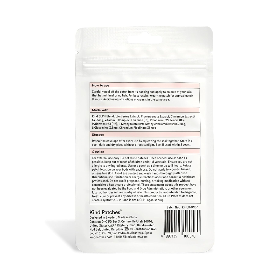 GLP-1 Wellness Patches (30 Count) The "Transdermal" Metabolic Support