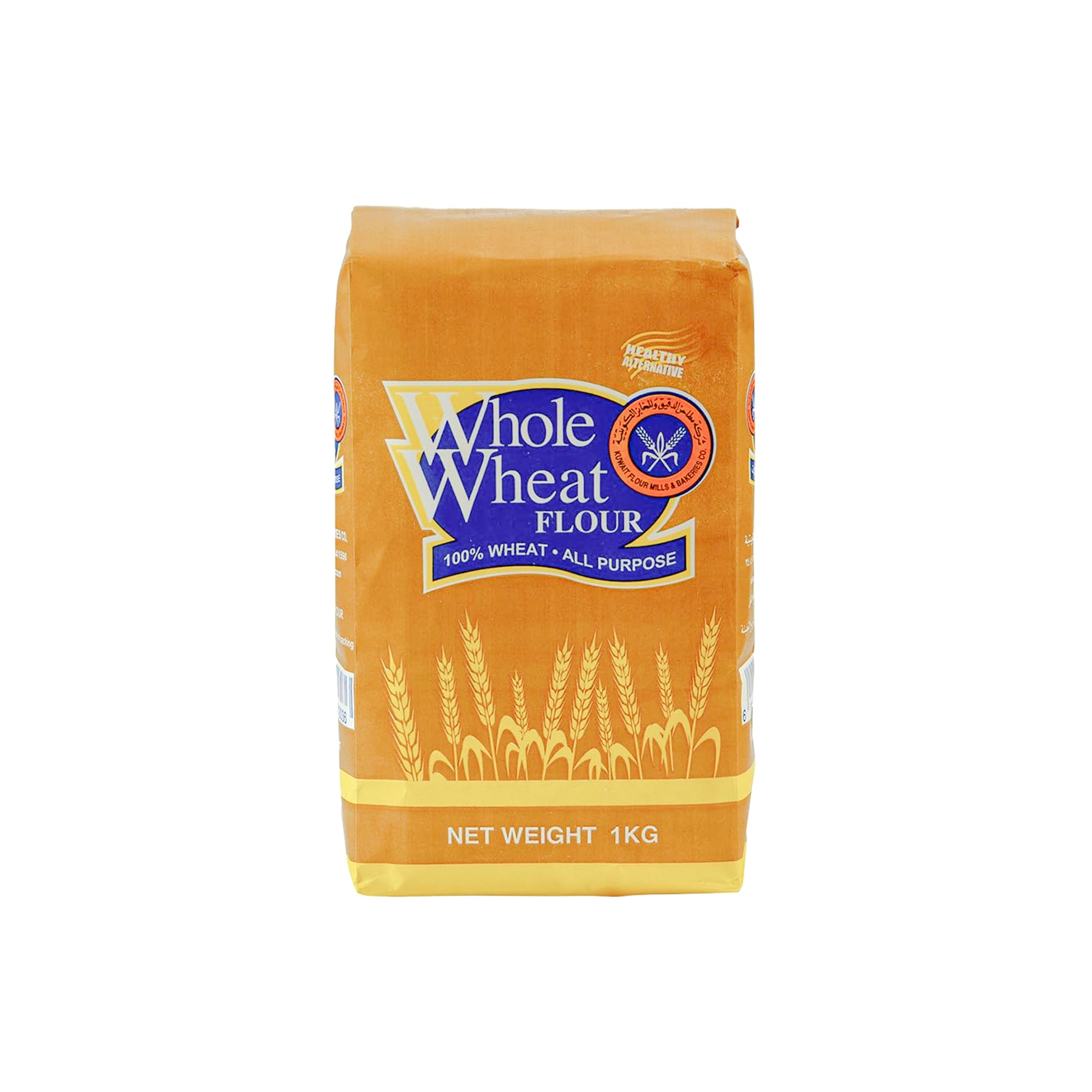 KFMB Brown Flour 1kg – Fortified Whole Wheat Flour with Iron & Folic Acid – Smooth Dough Texture,Premium Stone-Ground Atta for Soft Chapati, Bread &...