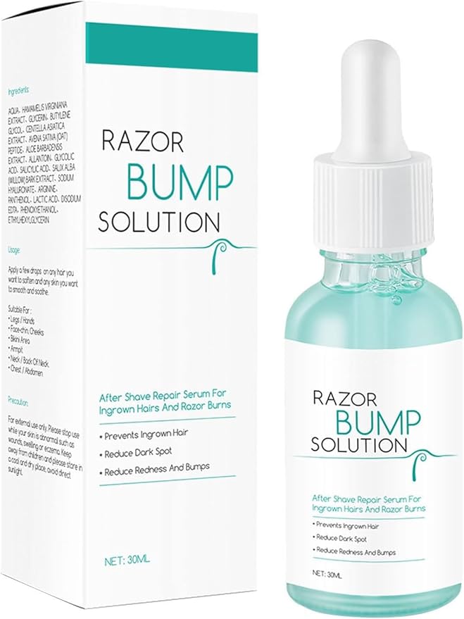 Razor Bump Solution, 30ml Razor Bump Solution Prevent Ingrown Hair Mild Moisturizing Shave Repair