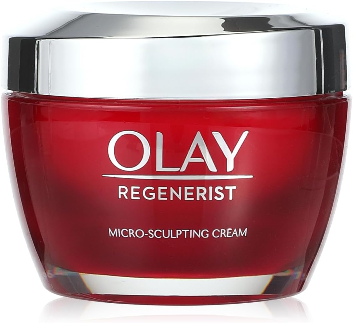Olay Regenerist Microsculpting Cream With Hyaluronic Acid For Intensely Hydrated & Firmer Skin, 50G