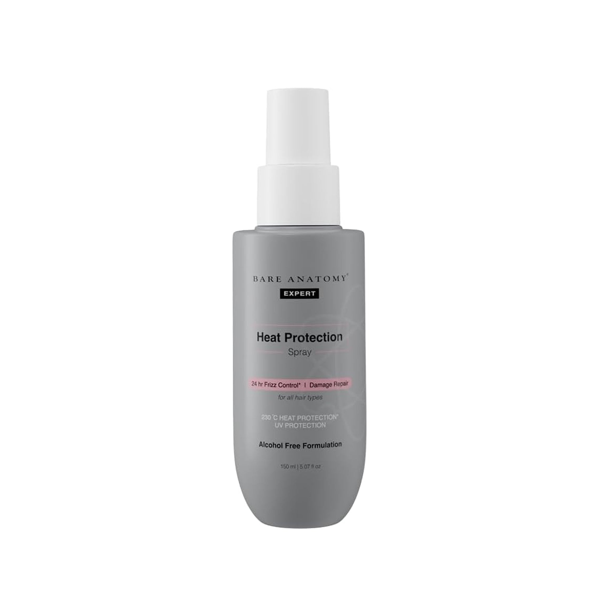 Bare Anatomy Heat Protection Spray Serum – 230°C Heat Protectant & Frizz Control 150ml
