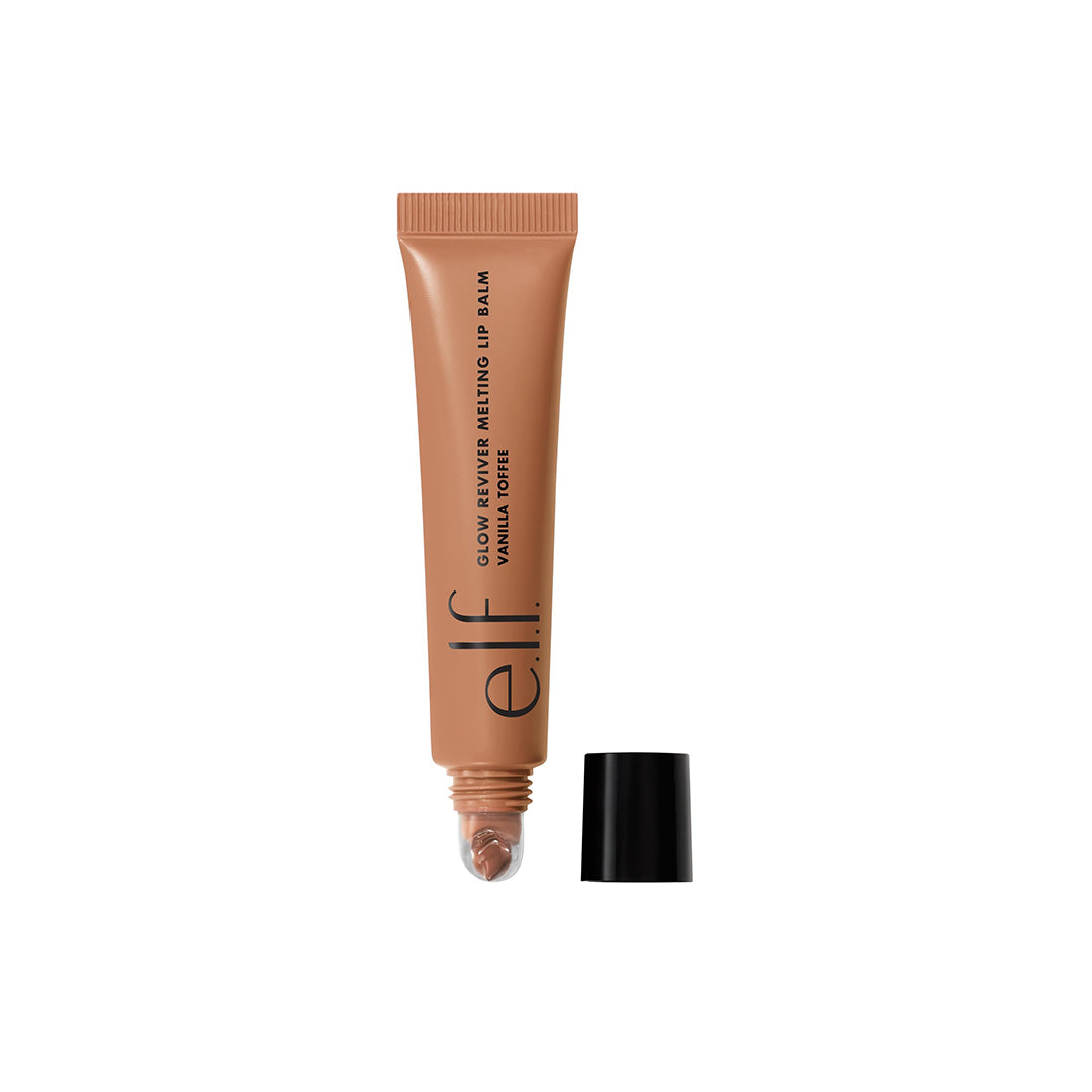 e.l.f. Glow Reviver Melting Lip Balm, Hydrating Tinted Lip Balm For A Glossy Finish & Soft, Supple Lips, Vegan & Cruelty-Free, Vanilla Toffee