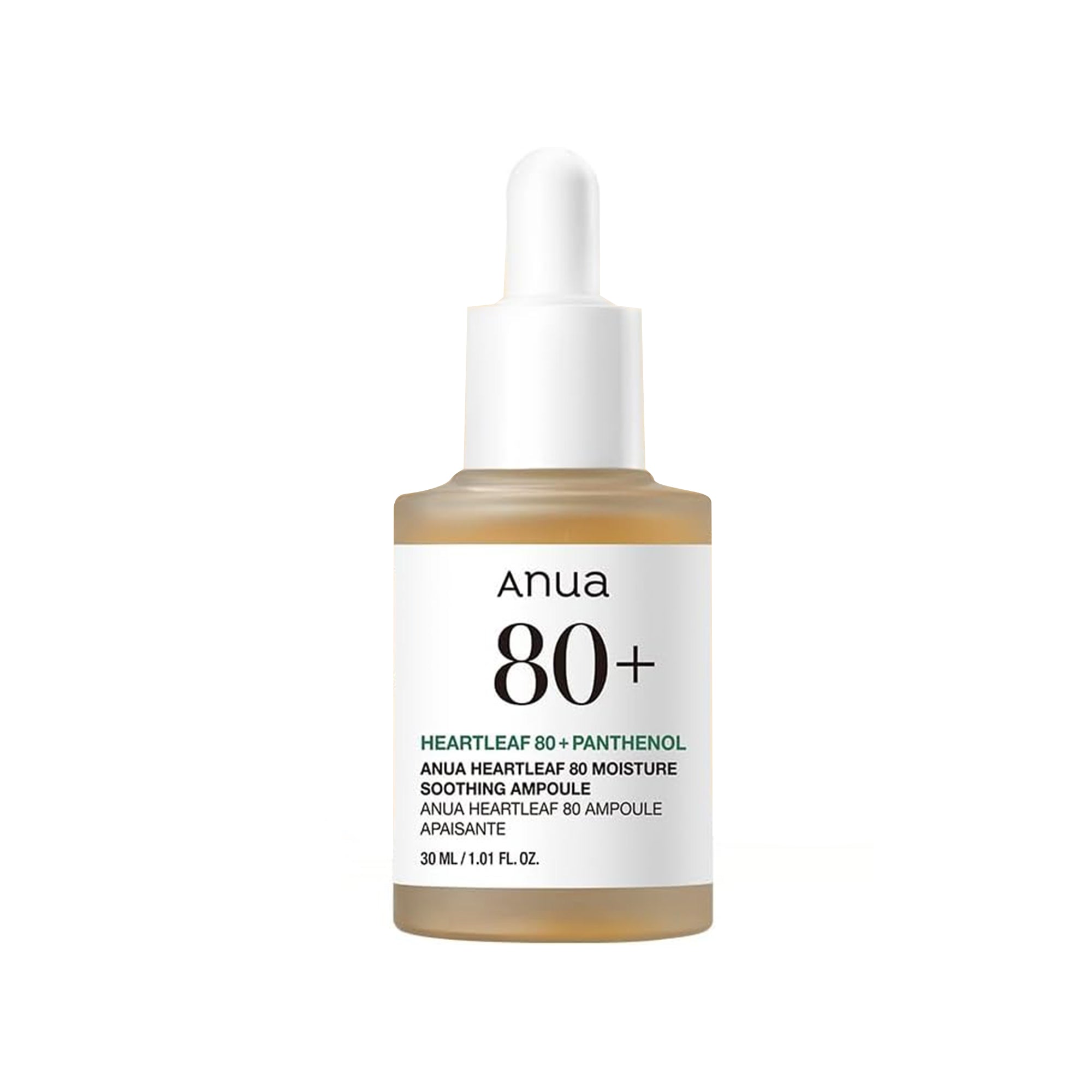 ANUA – Heartleaf 80+ Panthenol Moisture Soothing Ampoule (30ml)