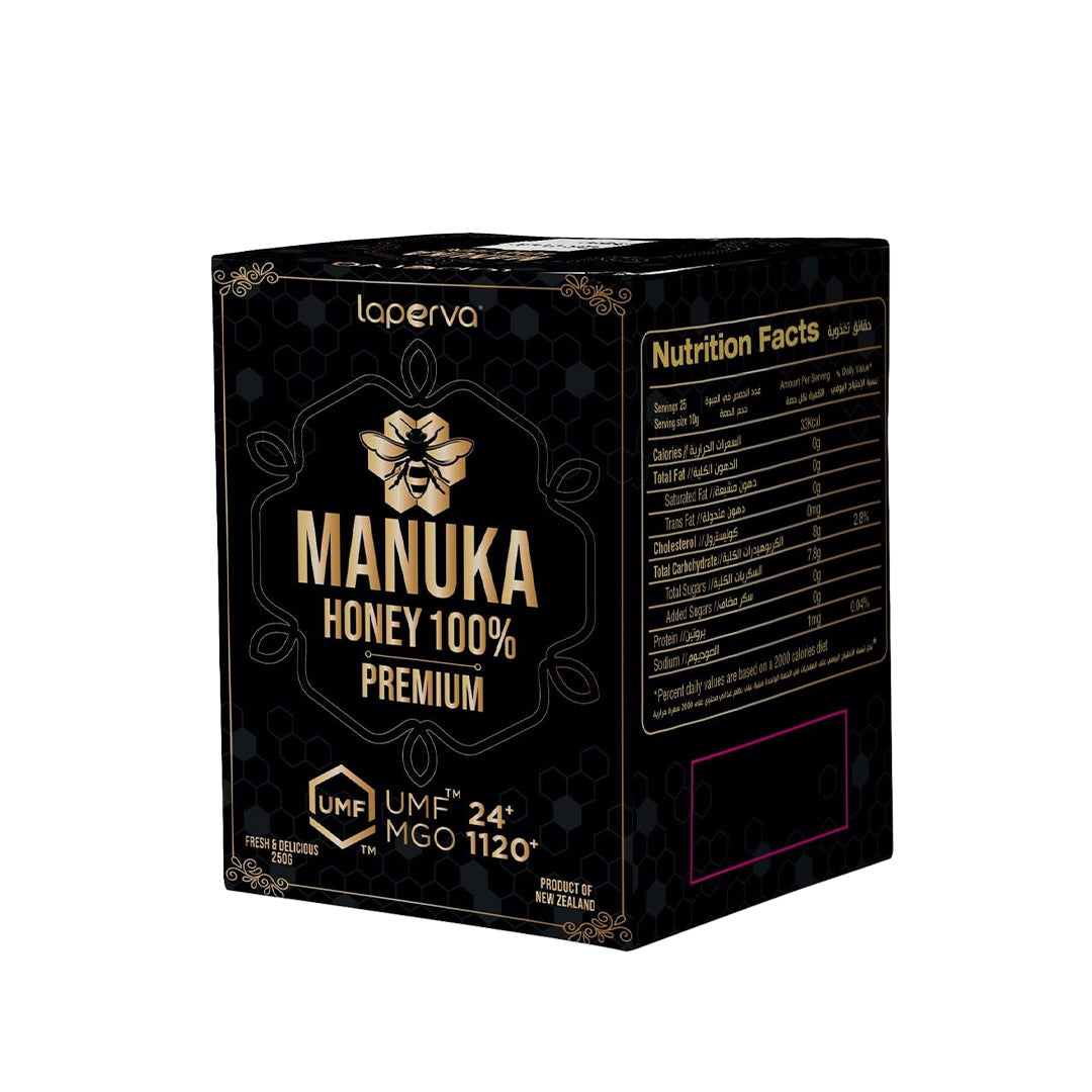 Laperva – Manuka Honey 100% Premium – UMF 24+ | MGO 1120+ – 250g