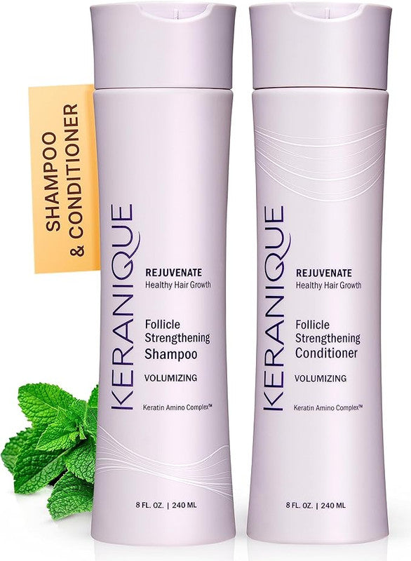 Keranique Rejuvenate Follicle Strengthening Shampoo & Conditioner - Volumizing Set
