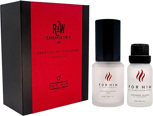 RawChemistry Pheromone Cologne Gift Set - Bold, Extra Strength Formula