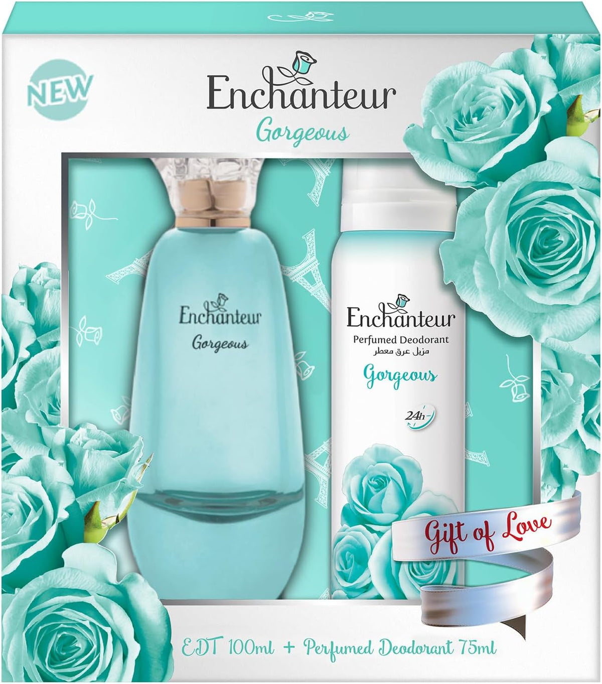 Enchanteur Gorgeous Giftpack (175ml) The "Gift of Love" Fragrance Duo