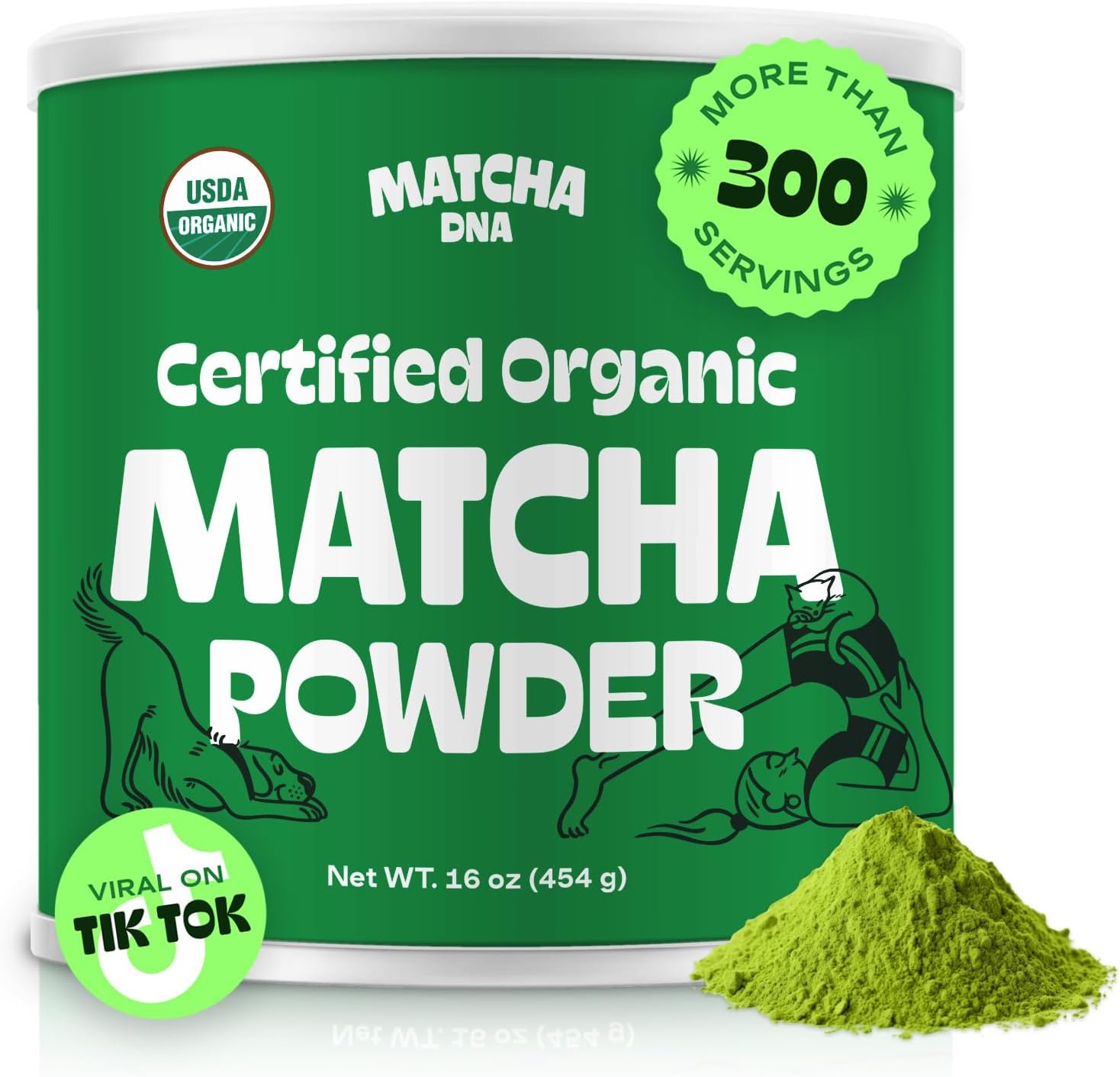 MatchaDNA Organic Matcha Green Tea Powder