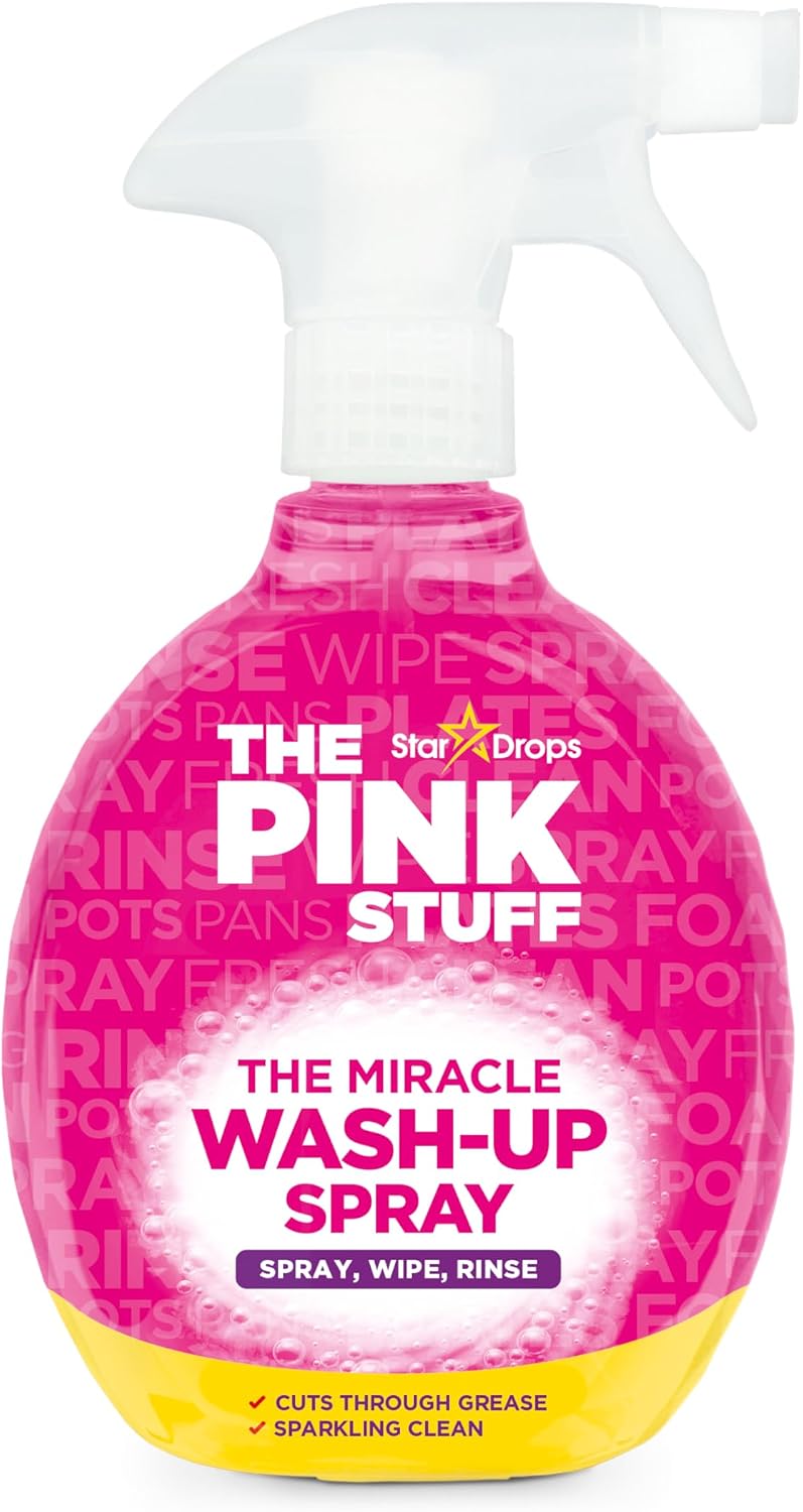 The Pink Stuff Miracle Wash Up Spray (500ml) The "Instant-Action" Dish Degreaser
